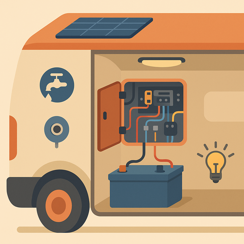 Instalación eléctrica y solar en Peugeot Boxer camperizada